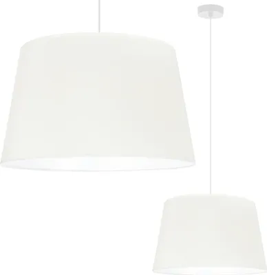 Produktbild von Gaja Cone Hängelampe Weiss 1 Flacher Creme Lampenschirm 44Cm