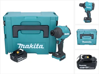 Produktbild von Makita DAS 180 T1J Akku Gebläse 18 V Brushless + 1x Akku 5,0 Ah + Makpac - ohne Ladegerät