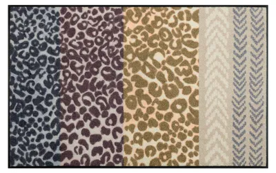 Produktbild von Floornovo Schmutzfangmatte Trend Design  - 120 cm x 75 cm - Savannenmix - waschbare Fußmatte Innen und übderdachte Außenbereiche