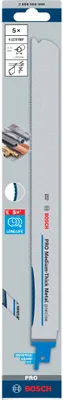 Produktbild von PRO Medium-Thick Metal precise S1237BEF Säbelsägeblatt, 1,1x25x300 mm, 5-tlg.