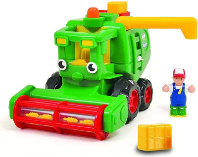 Obrázek produktu pro Hraka WOW Toys zelen kombajn s farmem a balky sena