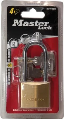Obrázok produktu pre MASTERLOCK mosadzný visiaci zámok s kľúčom, dĺžka 40 mm