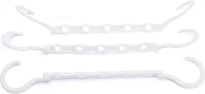 Obrázok produktu pre INF Multifunkčný päťotvorový vešiak 3-Pack biely
