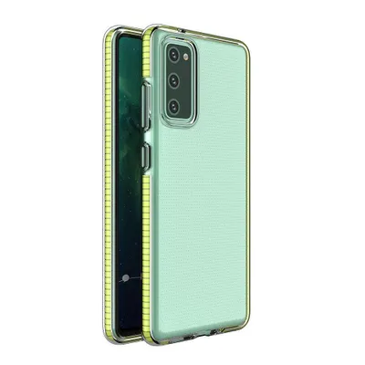 Produktbild von Spring Case Gelhülle mit buntem Rahmen für Samsung Galaxy A72 4G gelb