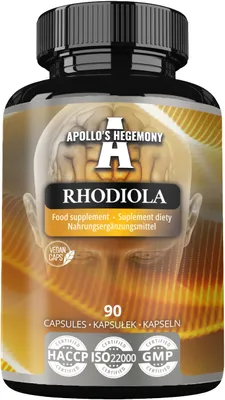 Produktbild von Rhodiola Rosea 500 mg pro Kapsel - 90 Vegane Kapseln