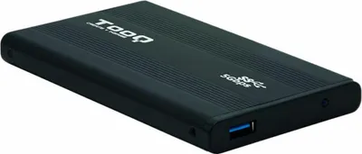 Zdjęcie produktu dla TooQ TQE-2524B, Obudowa HDD, 2.5", SATA, druga generacja szeregowej magistrali komputerowej (serial ATA II), Serial ATA III, 5 Gbit/s, Połączenie USB, Czarny