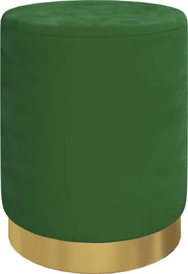 Immagine prodotto di Sgabello Rotondo con Contenitore Verde in Velluto 31 x 37 cm
