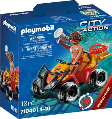 Produktbild von PLAYMOBIL City Action Rettungsschwimmer- Quad 71040