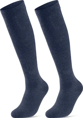 Produktbild von 2 I 4 Paar Stützstrümpfe Reisestrümpfe Kompressionsstrümpfe Damen & Herren Stützkniestrümpfe 41900 - 2 Paar Jeans 43-46