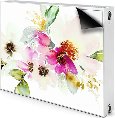 Produktbild von Magnet Heizung Verkleidung Abdeckung Heizung Heizkörperabdeckung 90x60 cm - Blumenstrauß