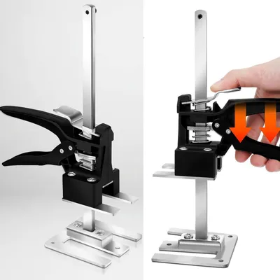 Obrázek produktu pro Nastavitelný Meubellifter - Ruční zvedáky - Robustní Stalen Constructie s 240 kg Dragkracht - 1 kus - Pro Deuren En Tegels - Zilver