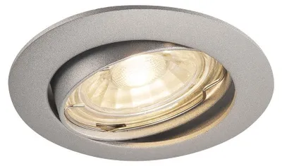 Produktbild von SLV 1000721 PIKA QPAR51 Deckeneinbauleuchte schwenkbar silbergrau max. 50W