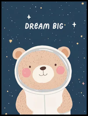 Immagine prodotto di Poster 60x80 cm Motivi per bambini, bambine e bambini - Astromiś