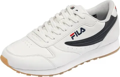 Produktbild von FILA Herren Sneaker - Orbit Low, Retro Laufschuh, Turnschuh, Low-Cut, Kunstleder Weiß/Blau EUR 42