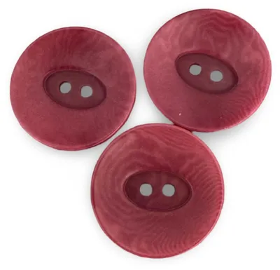 Steinnussknöpfe beerenrot 2 Löcher 22 mm 10 Stück
