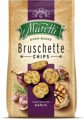 Obrázok produktu pre Maretti Bruschette Chips Slow Roasted Garlic 150g