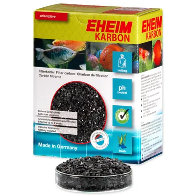 Image de Charbon filtrant EHEIM pour une eau d'aquarium limpide, en sachet filet de 1 litre