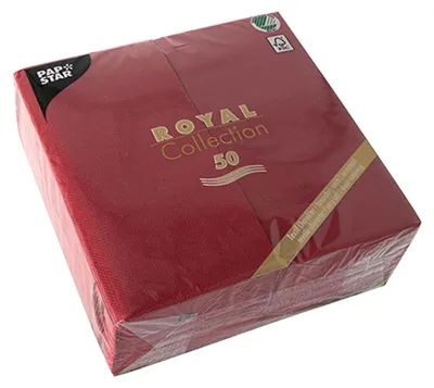 Zdjęcie produktu dla Papstar Servietten bordeaux 40x40cm 50 Stück