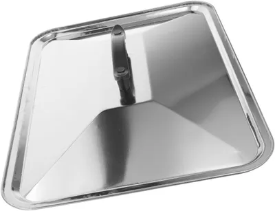 Produktbild von Quadratischer Edelstahl-Topfdeckel – 40 × 30 cm, spritzwassergeschützt