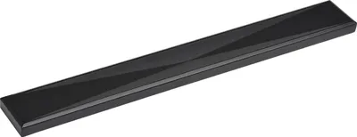 Zdjęcie produktu dla Wszystko w uchwycie Uchwyt meblowy Abia LA 160mm płaski szerokość 202mm - Uchwyt szafkowy do frontów meblowych - odlew cynkowy czarny mat