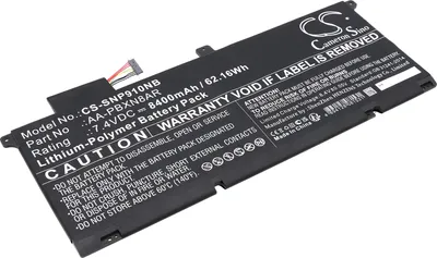 Produktbild von TECHTEK Laptop Akkus Kompatibel mit [Samsung] 900X4, 900X4 Series, 900X46, 900X4B-A01DE, 900X4B-A01FR, 900X4B-A02, 900X4B-A02US, 900X4B-A03, 900X4C-A