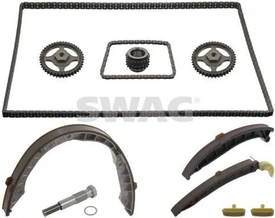 Produktbild von SWAG 38 10 0957 Steuerkettensatz Steuerkette für PORSCHE Cayenne (9PA)