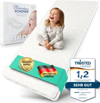 Produktbild von Kindermatratze COZY inkl. Matratzenschoner bis 30 cm Höhe Weiß - 80 x 160 cm