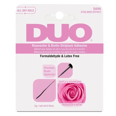 Produktbild von Ardell DUO Rosewater & Biotin Striplash Adhesive Kleber für künstliche Wimpern Dark 5 g