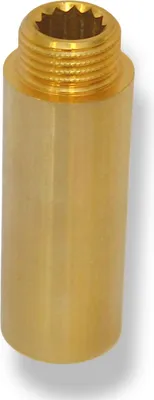 Produktbild von Hahnverlängerung Gewindefitting Anschluss Verlängerung Messing Fitting 1/2" 65 mm