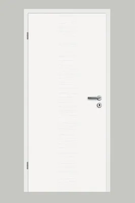 Produktbild von Pertura Zimmertür Linum 04 weiß lackiert (ähnlich RAL 9010) 61,0x211,0 cm Links