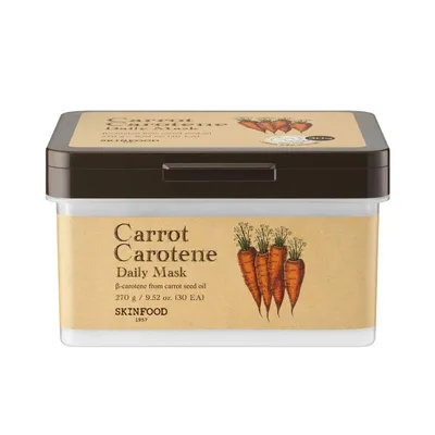 Immagine prodotto di SKINFOOD maschera da giorno al carota-carotene, 30 pezzi - Maschera da giorno