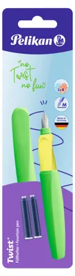 Zdjęcie produktu dla Pelikan Füllhalter Twist     P457 M  Neon Grün    +2TP Blister