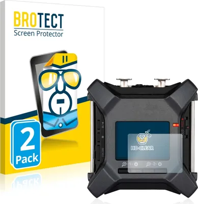 Produktbild von 2x Für Zoom F3 field recorder Schutzfolie BROTECT Displayschutz Display Schutz Folie Klar Transparent