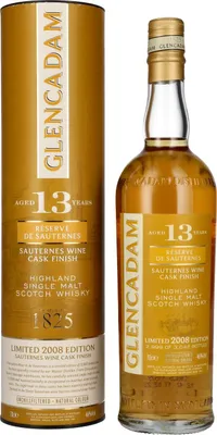 Produktbild von Glencadam 13 Years Old Sauternes Wine Cask Finish Limited Edition 2008 46% Vol. 0,7l in Geschenkbox