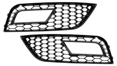 Produktbild von Nebelscheinwerferblenden für AUDI A4 B8 Facelift 12-15 RS4 Design Schwarz.