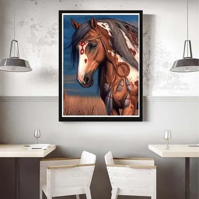 Immagine prodotto di Set da pittura con diamanti "Cavallo", 30x40 cm, per adulti e bambini