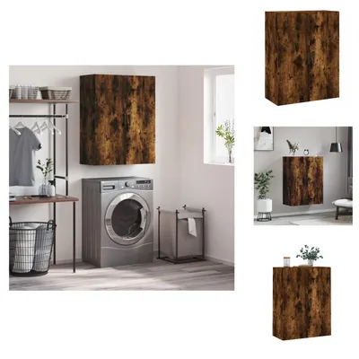 Image de vidaXL Armoire murale chêne fumé 69,5x34x90 cm - Sideboards