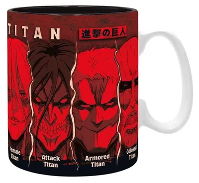 Produktbild von ATTACK ON TITAN - Mug - 460 ml - All Titans - subli - box