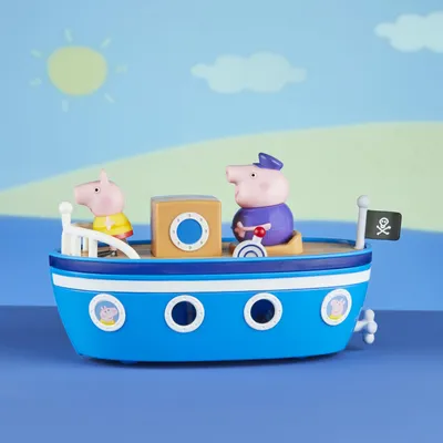 Image de Hasbro Peppa Pig Grandpa Pig Boat Set + Peppa Pig Figure F3631