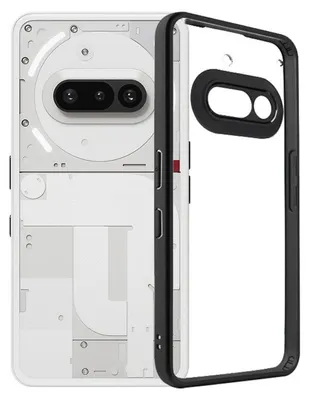 Obrázek produktu pro Hybridní ochranné pouzdro pro Nothing Phone 3a z matného TPU a průhledného PC, černé