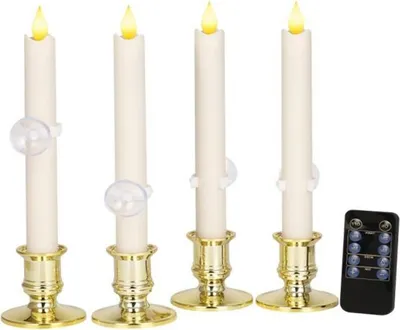 Obrázok produktu pre INF Sada 6 LED bezplameňových kužeľových sviečok s diaľkovým ovládaním