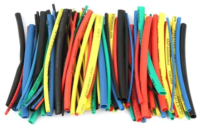 Schrumpfschlauch-Set, 100 Stk., 100 mm, 5 Größen, 5 Farben