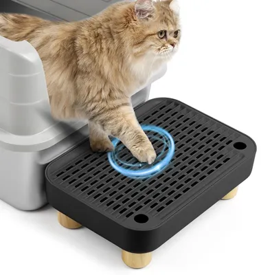 Immagine prodotto di Lettino per gatti con rampa e gambe in legno – ideale per gattini e gatti anziani