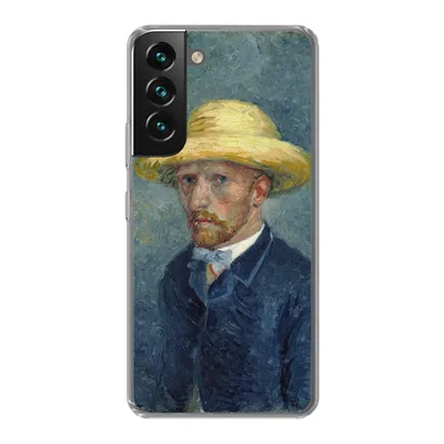 Produktbild von MuchoWow® Handyhülle Schutzhülle Hülle für Samsung Galaxy S22 Selbstbildnis mit Hut - Vincent van Gogh Silikon Softcase Handy Hülle - Mobiltelefonhülle