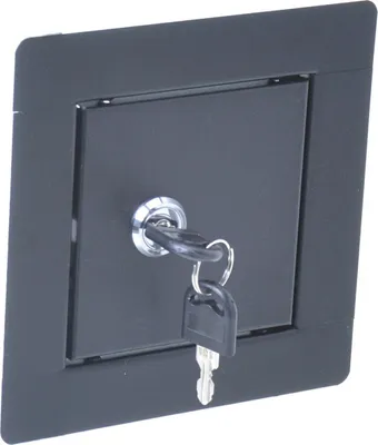 Produktbild von Aqbau® Revízne dvierka Revízne dvierka na údržbu Čierne s kľúčom 20x20cm