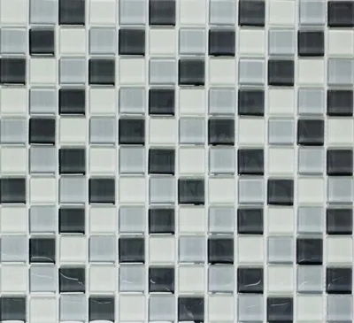 Produktbild von Mosaikfliese Transluzent grau Glasmosaik Crystal grau BAD WC Küche WAND MOS72-0204