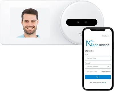 Obrázok produktu pre Pracovný časový registrátor s rozpoznávaním tváre Wi‑Fi NGTeco TC5