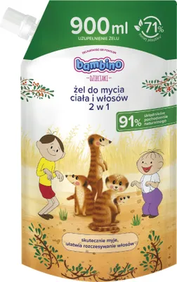 Immagine prodotto di Bambino Gel detergente delicato per corpo e capelli 900 ml