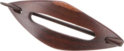 Produktbild von Ethno Holz Haarspange mit Stab, Boho Haarschmuck - Raute, Braun, Haarspangen, Haarschmuck
