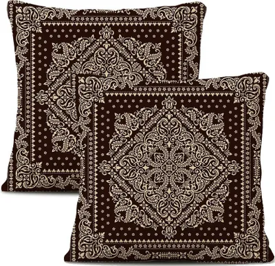 Obrázok produktu pre 2-balenie obliečok na vankúše Plyšové vlákno 45 cm X 45 cm, Dekoračný poťah na vankúš, Mandala, Bohémsky, Boho dekor, Hippie, Retro etno vankúš na gauč, spálňu, obývaciu izbu, farmu